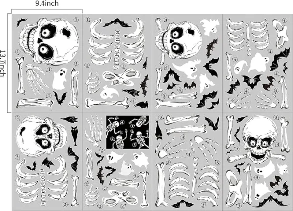 Halloween Window Skeleton Clings - Image 6