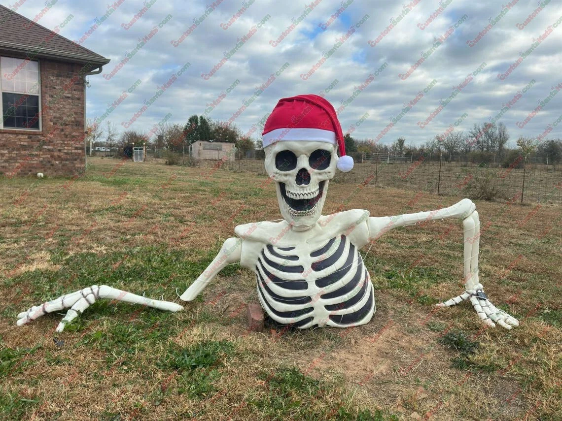 Santa Hat For Costco Ground Breaking Skeleton - Image 2