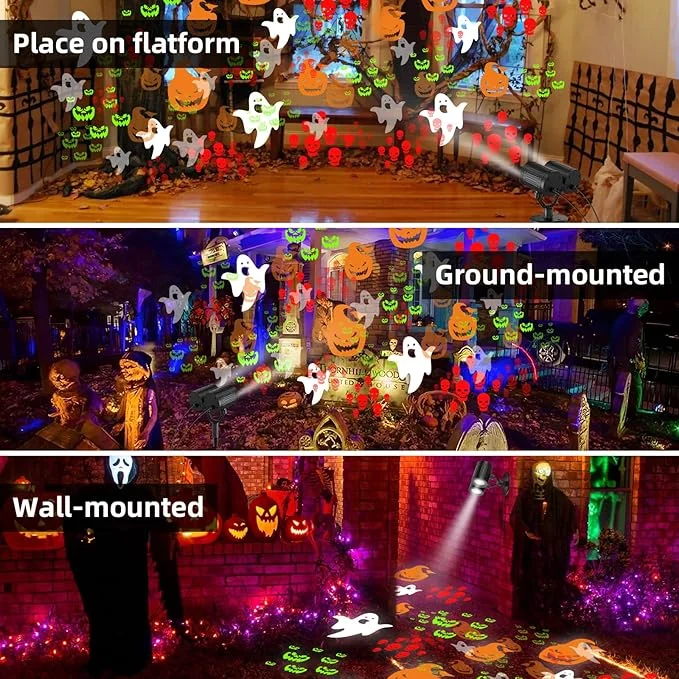 Double Head Halloween Projector Lights