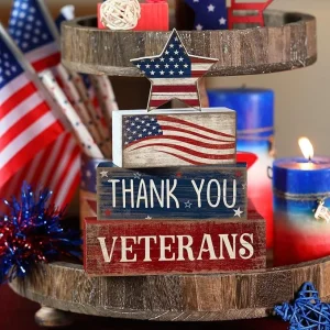 4 Pcs Veterans Day Decorations