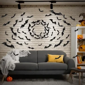 100 pcs Bats Halloween Decorations