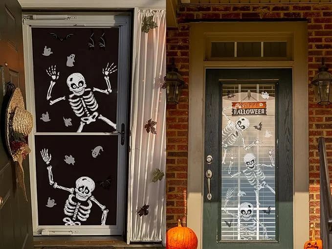Halloween Window Skeleton Clings - Image 3