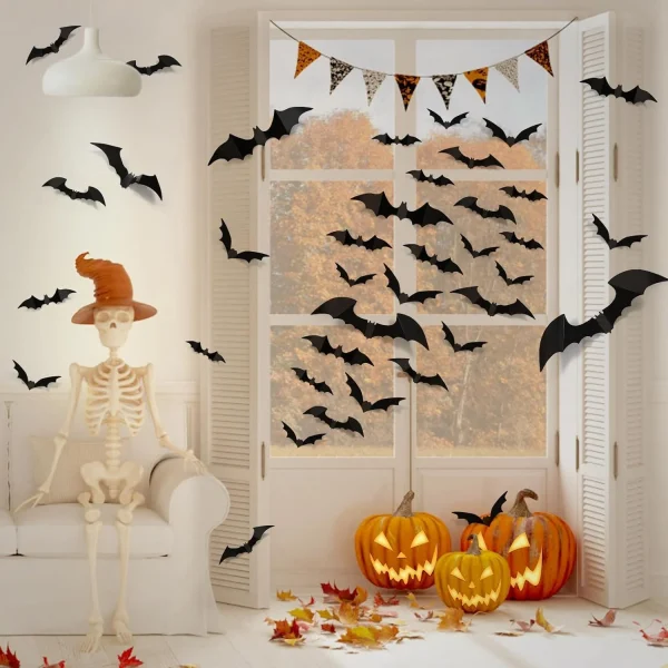 100 pcs Bats Halloween Decorations - Image 6