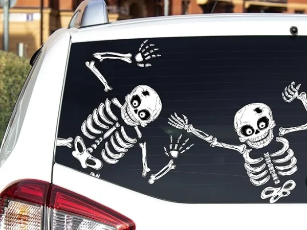 Halloween Window Skeleton Clings - Image 2