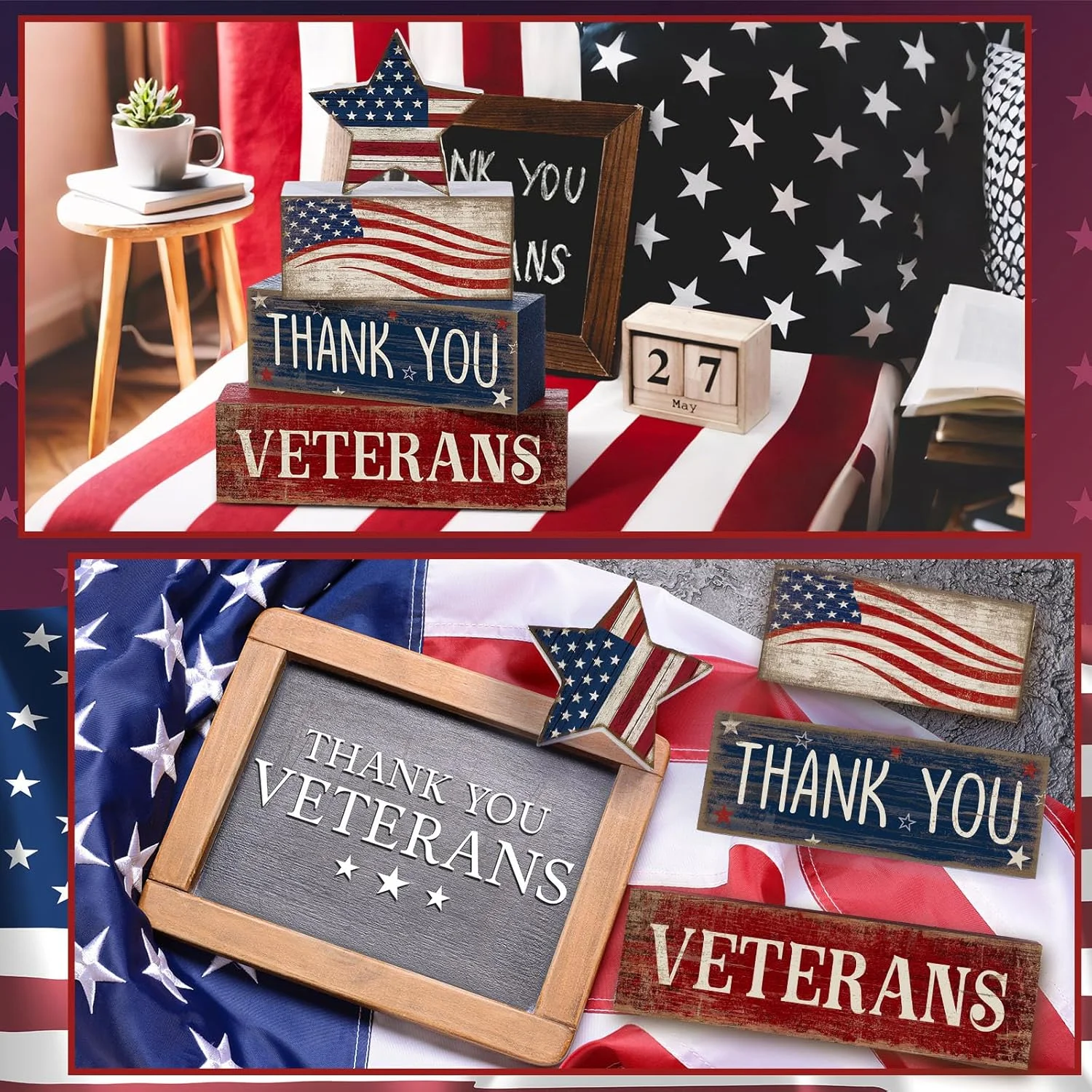 4 Pcs Veterans Day Decorations - Image 5