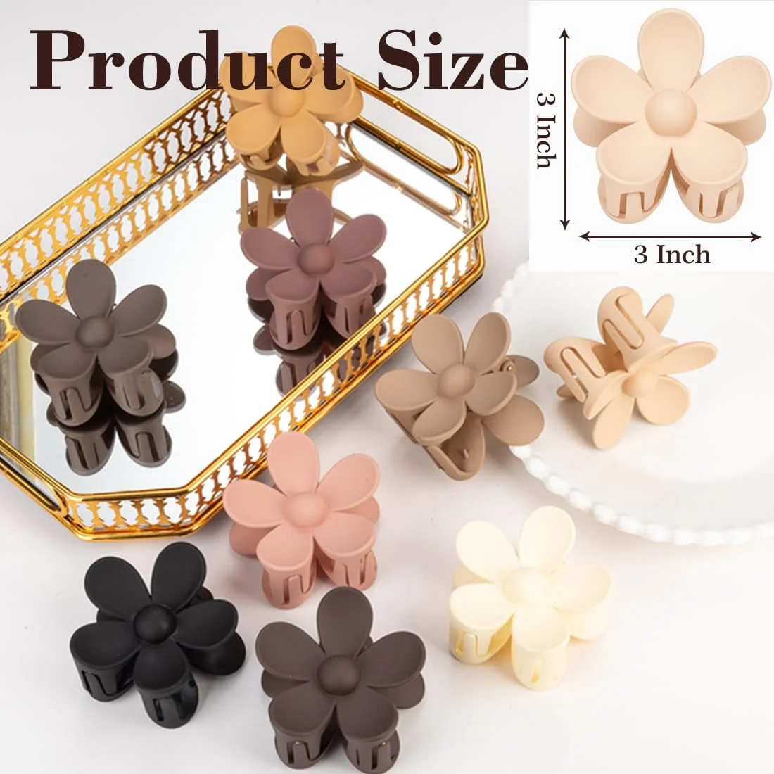 9 PCS Matte Hair Clips Set - Image 5