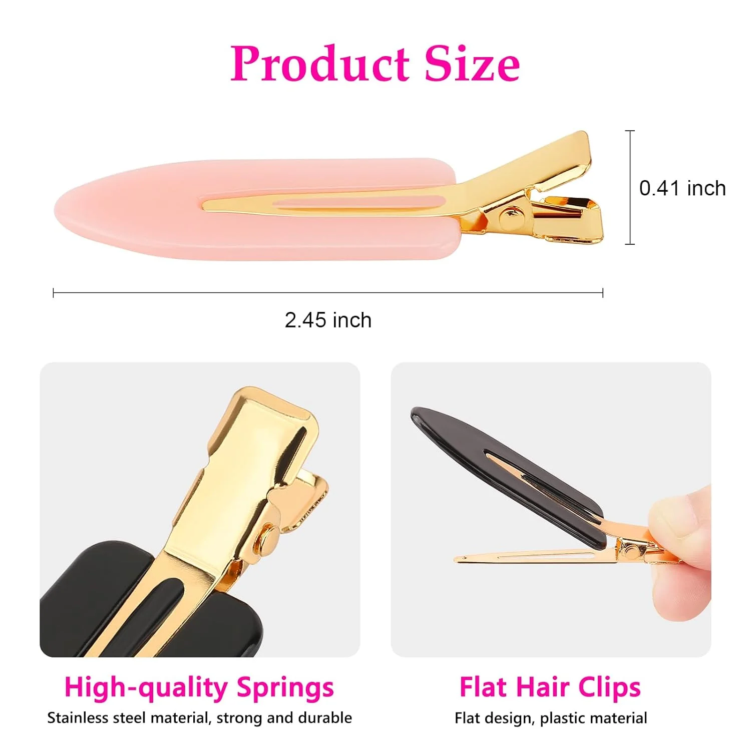 6 Pcs Creaseless Hair Clips - Image 4