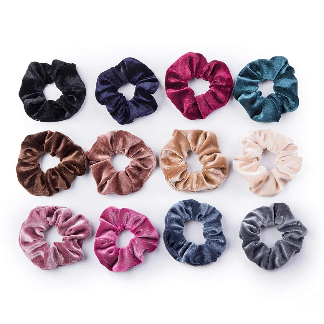 12 Pack Velvet Hair Scrunchies Scrunchy Hair Ties Elastic Hair Bands