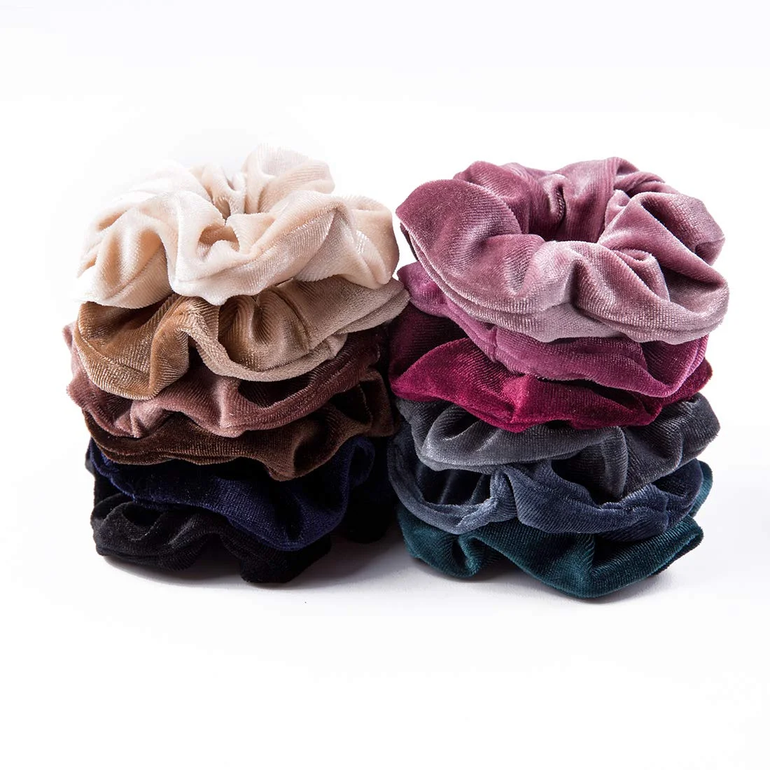 12 Pack Velvet Hair Scrunchies Scrunchy Hair Ties Elastic Hair Bands - Image 3