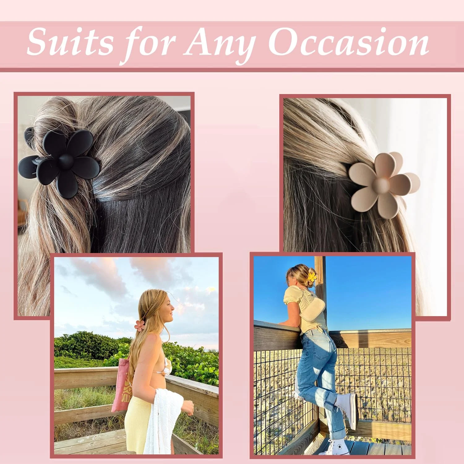 9 PCS Matte Hair Clips Set - Image 8