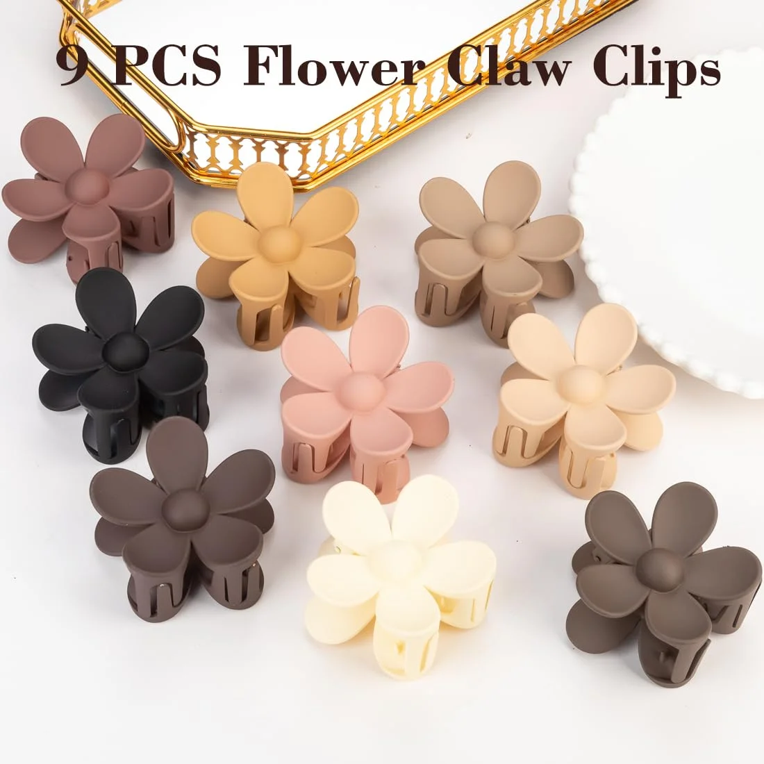 9 PCS Matte Hair Clips Set - Image 2