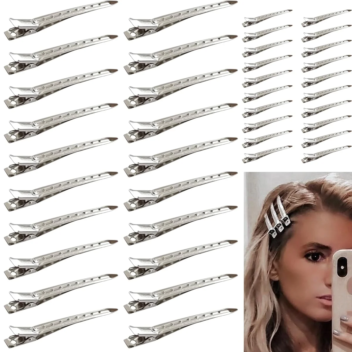 40 PCS 3.5 Inch Duck Billed Clips - Image 2