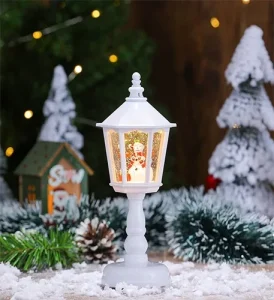 Christmas Decoration Lighted Musical Water-Filled Table Lamp