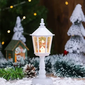 Christmas Decoration Lighted Musical Water-Filled Table Lamp