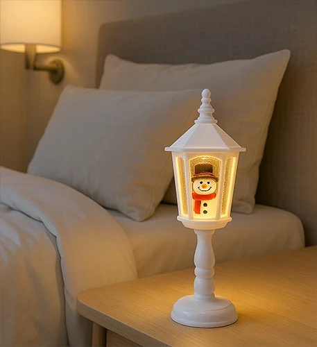 Christmas Decoration Lighted Musical Water-Filled Table Lamp - Image 2